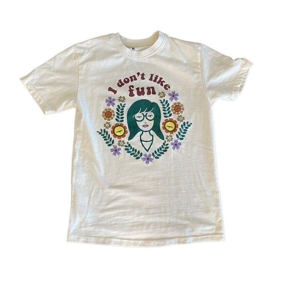 Daria 'I Don'T Like Fun' Graphic Tee Small MTV - Picture 2 of 5